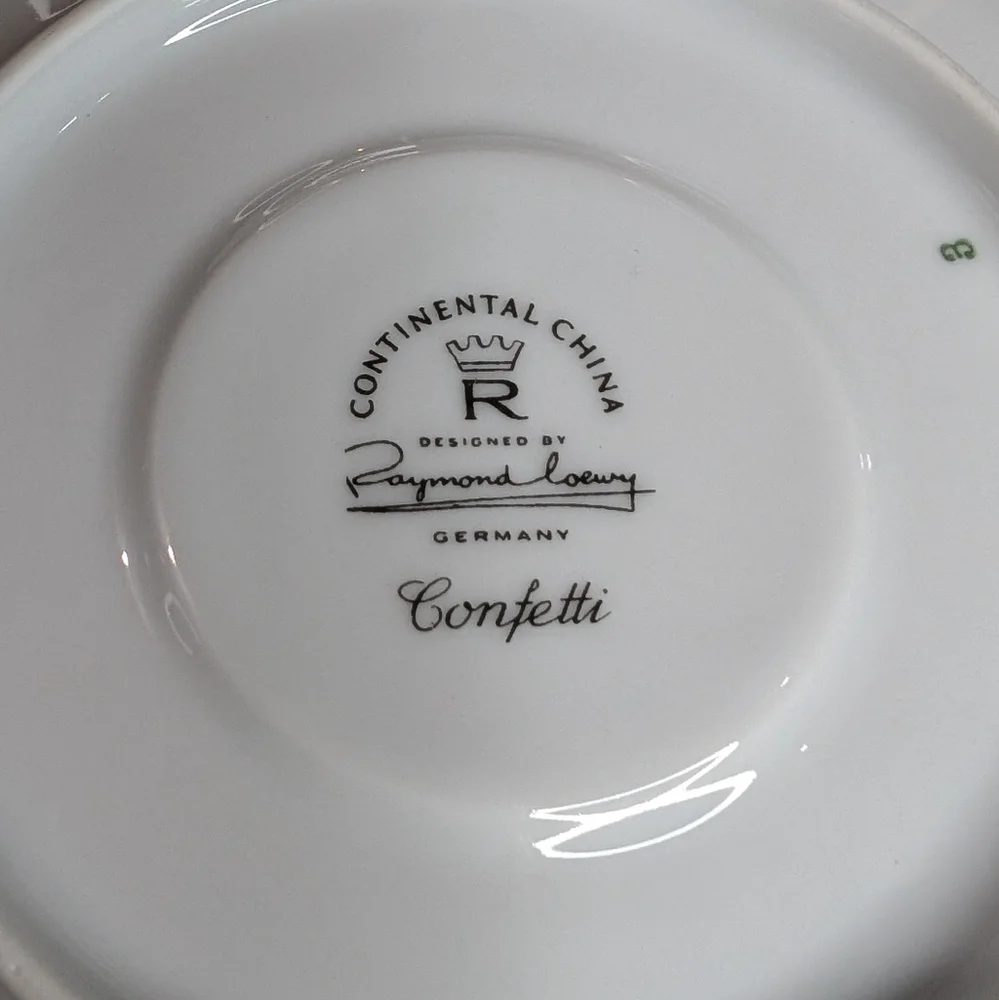 Continental China x Raymond Loewy‎ Confetti vintage 3 ceramic 6
